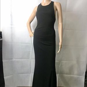Floor length black gown